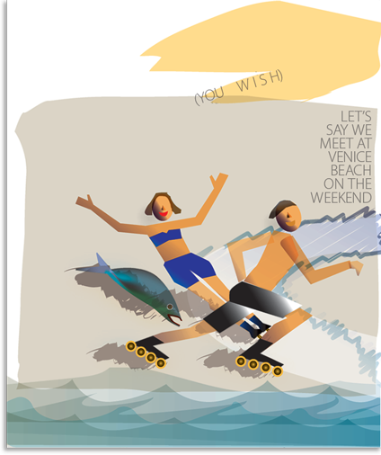 Venice beach card
